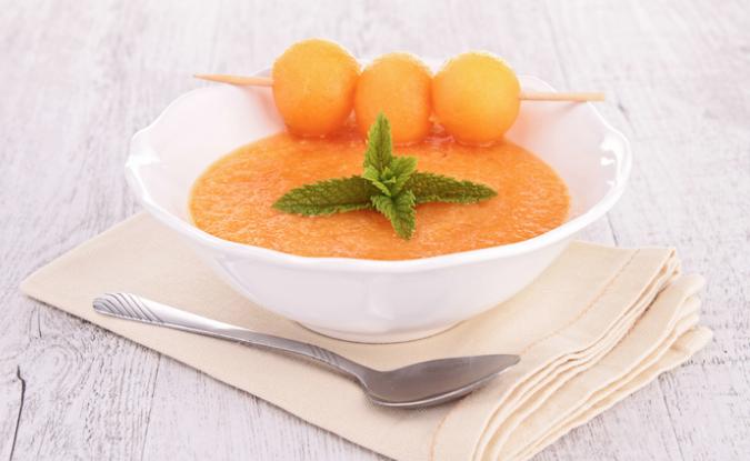 Cold Cantaloupe Melon Soup