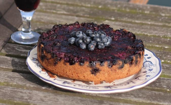 Blueberry Upside-Down Cake