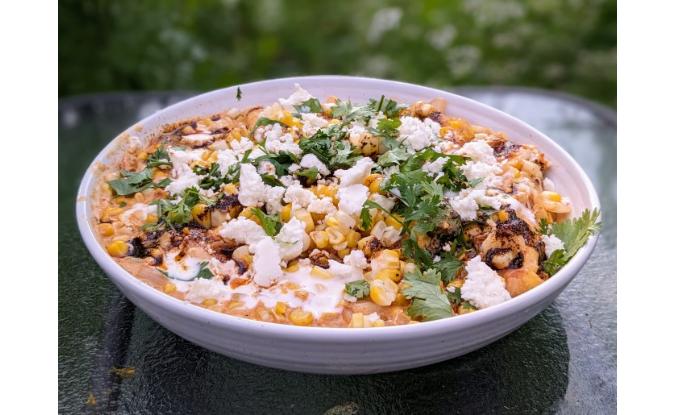 Creamed Street Corn and Chicken