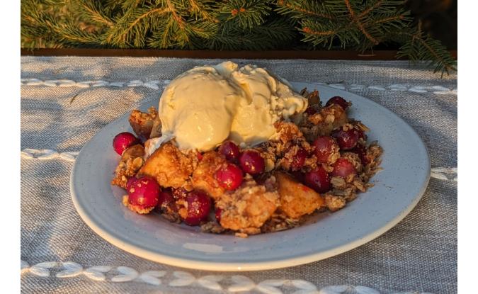 Cranberry Pear Crisp